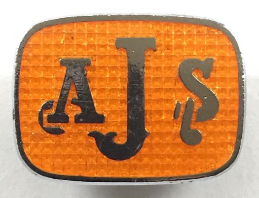 AJS Motorcycles scramblers bikers lapel pin badge 
