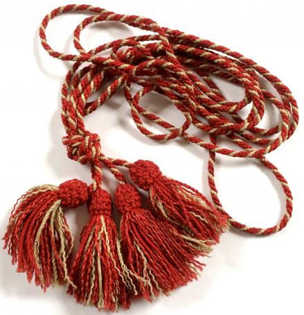 Boy Scouts circa 1909 red & white All Round Cord award 