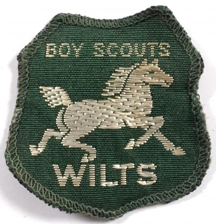 Boy Scouts Wilts embroidered cloth county badge
