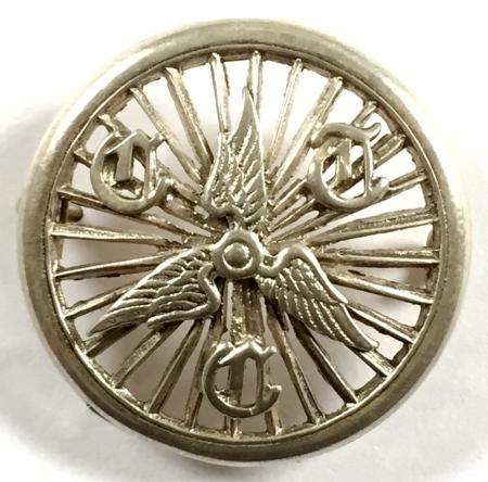 Cyclists Touring Club 1920s CTC silver membership badge
