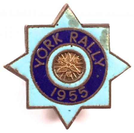 Cyclists Touring Club 1955 CTC York rally badge