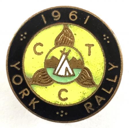 Cyclists Touring Club 1961 CTC York rally badge