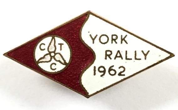 1995 York RALLY CTC badge ciclisti Touring Club Nuovo 