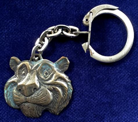 Esso Petroleum Tiger Head key ring badge circa 1960s