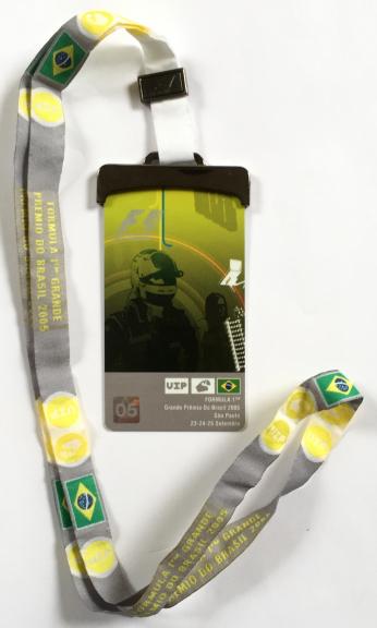 FIA Formula 1 World Championship Grand Prix VIP badge