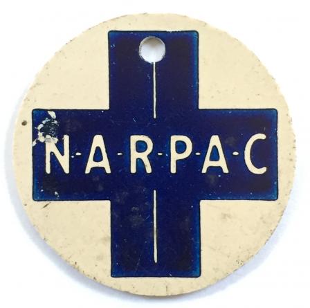 WW2 National Air Raid Precautions Animals Committee collar badge