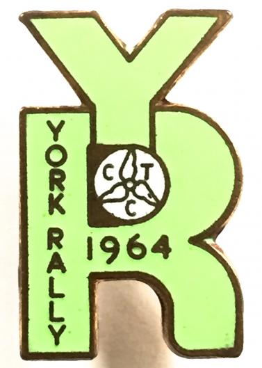 Cyclists Touring Club 1964 CTC York rally badge