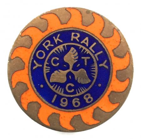 Cyclists Touring Club 1968 CTC York rally badge