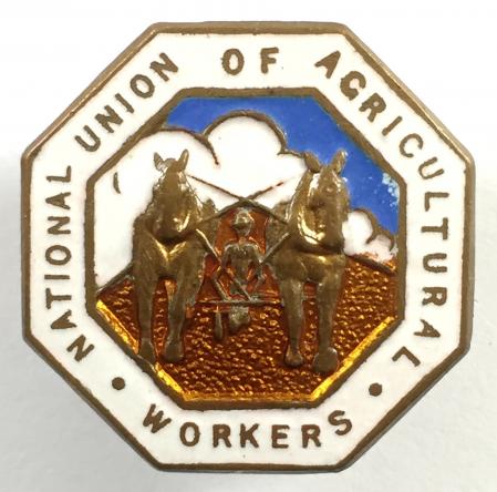 National Union of Agricultural Workers trade union badge