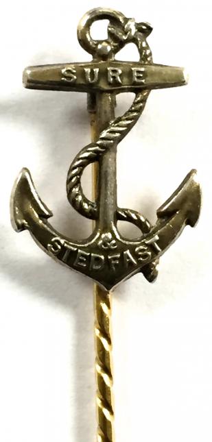 Boys Brigade Victorian silver cravat pin