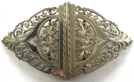 Boer War 1901 hallmarked silver nurses buckle 