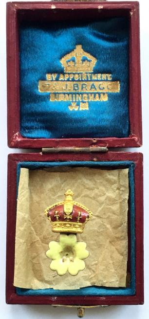 Primrose League Order of Merit badge in original case