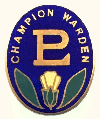 Primrose League Junior Bud champion warden badge