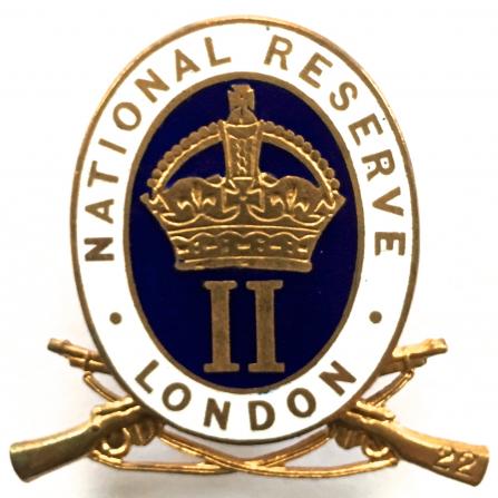 WW1 National Reserve Class II St Pancras London home front badge