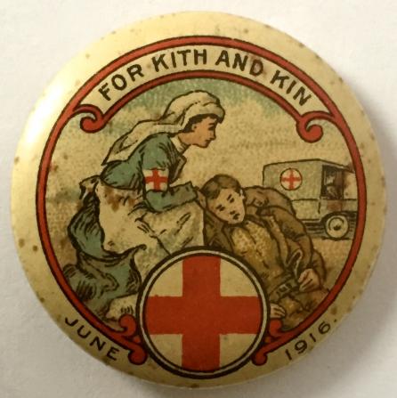 Red Cross Ambulance nurse soldier 1916 Australian fundraising badge