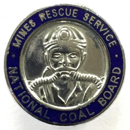 Mines Rescue Service National Coal Board trade union badge