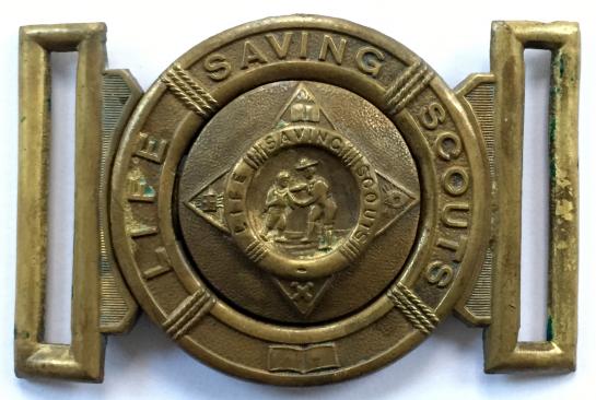 Life Saving Scouts Salvation Army brass belt buckle 