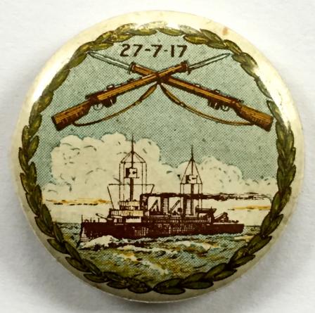 WW1 Royal Australian Navy RAN fundraising celluloid tin button badge