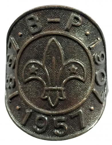 World Scout Jamboree Sutton Coldfield 1957 Centenary BP woggle