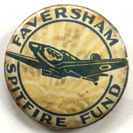 WW2 Faversham Spitfire fundraising badge