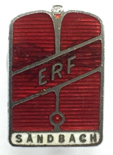 ERF Sandbach lorry & truck manufacturers advertising badge