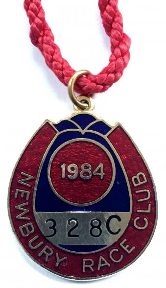 1984 Newbury horse racing club badge