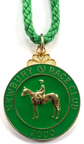 2000 Newbury Race Club horse racing membership badge