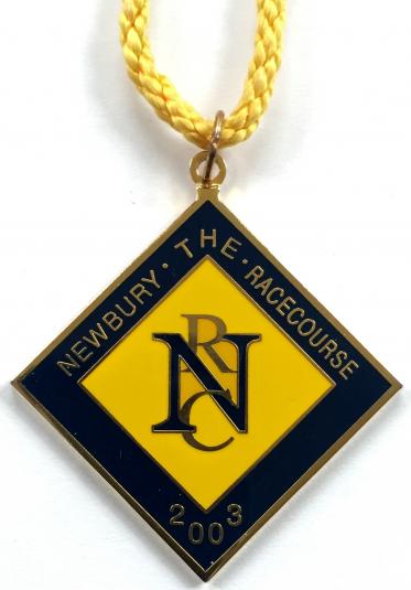 2003 Newbury horse racing club badge  	
