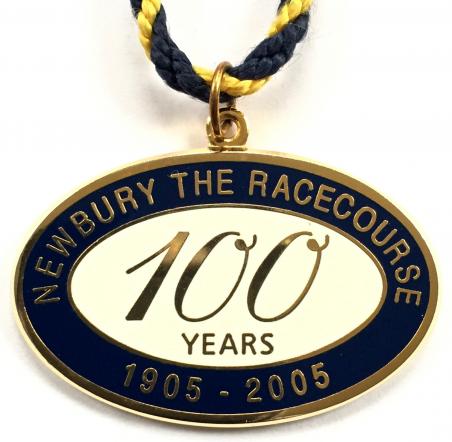 2005 Newbury horse racing club centenary badge 