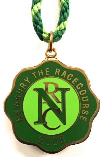 2008 Newbury horse racing club badge 