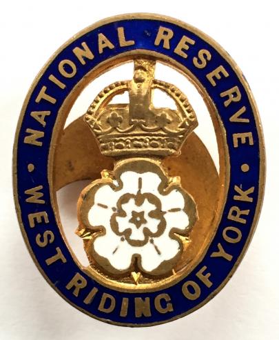 WW1 National Reserve West Riding of Yorkshire badge