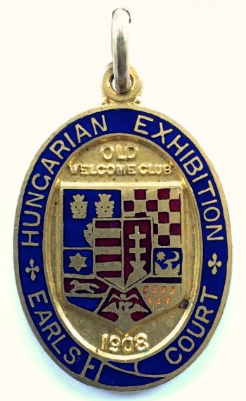Hungarian Exhibition 1908 Earls Court exhibitors badge