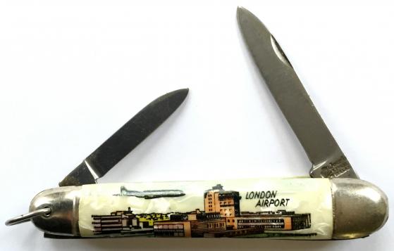 London Airport promotional pocket knife circa 1960s by Jowika
