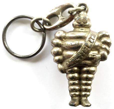 Michelin Tyre Man metal keyring promotional badge