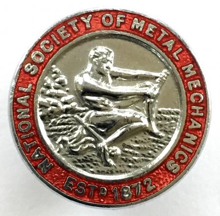 National Society of Metal Mechanics NSMM trade union badge 1945-1985