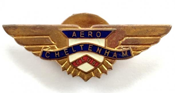 Cheltenham Aero Club membership badge c1930s