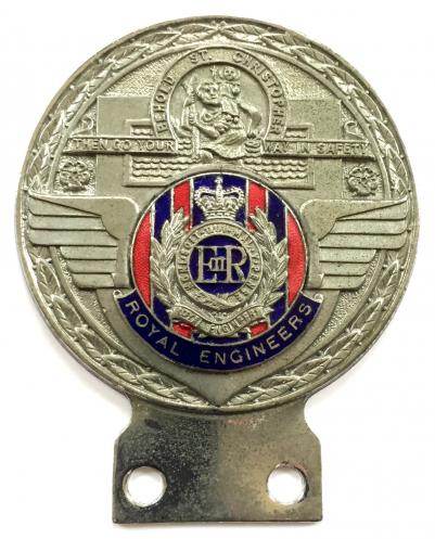 Royal Engineers St Christopher automobile motor car grill badge