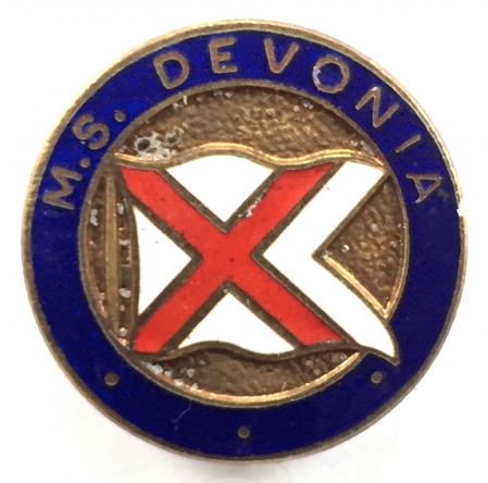 MS Devonia British India Steam Navigation Company badge