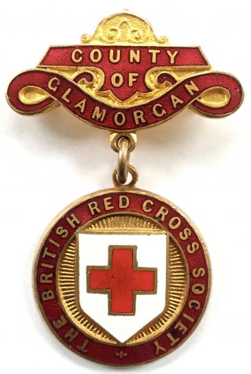 British Red Cross Society County of Glamorgan badge