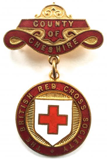 British Red Cross Society County of Cheshire badge
