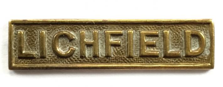 Church Lads Brigade CLB Lichfield shoulder title badge
