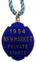 1954 Newmarket horse racing club badge