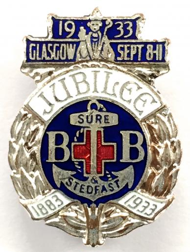 Boys Brigade Dechmont Jubilee Camp badge 1933 Kirkhill Glasgow