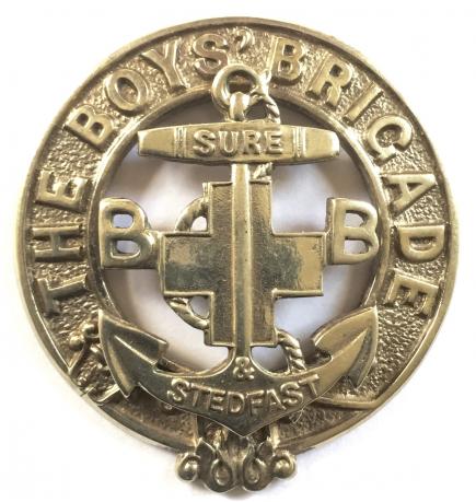 Boys Brigade Officers cap badge circa post 1927