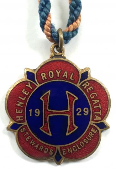 1929 Henley Royal Regatta stewards enclosure badge