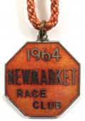 1964 Newmarket horse racing club badge
