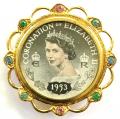 Coronation of Elizabeth II 1953 souvenir badge