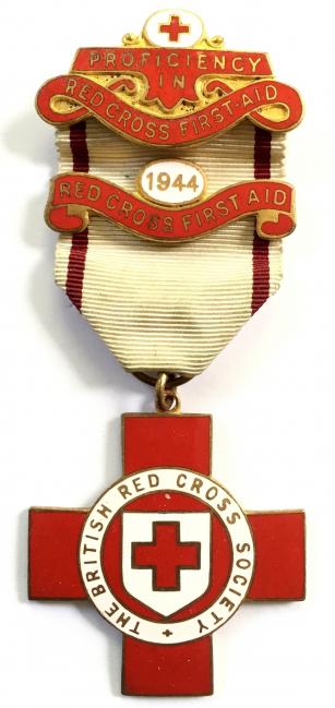 British Red Cross Society Proficiency First Aid Medal 1944 clasp