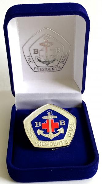 Boys Brigade Presidents Badge 1994 issue in presentation case