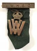 WW1 Irish War Hospital Supply Depot IWHSD volunteer worker badge